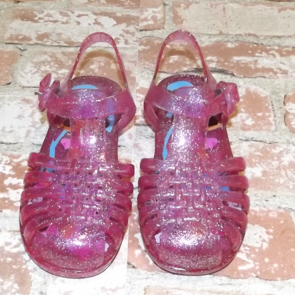 Pink Sparkle Dora Jelly Shoes